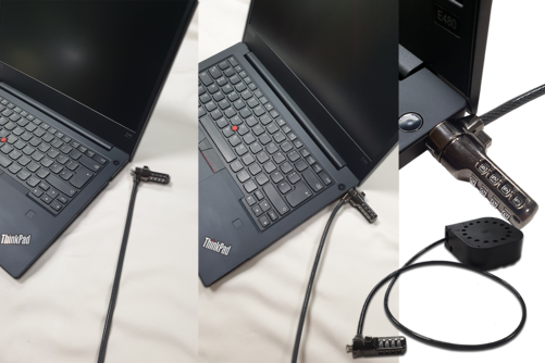 Using the K30 LOCK on a laptop