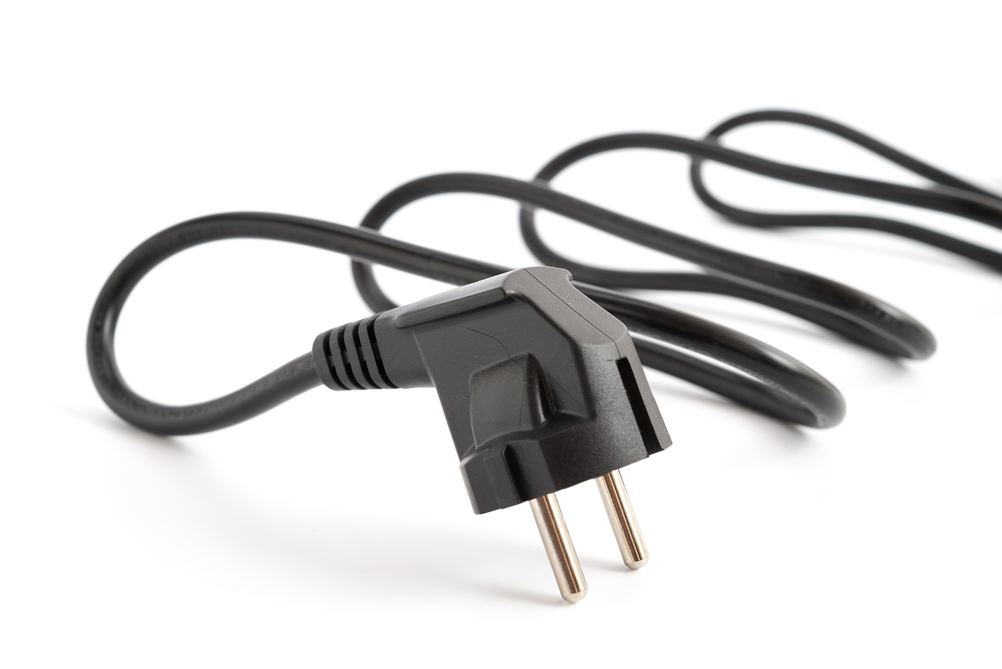 Power cable with plug