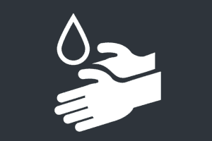 Icon zwei Hände Sauberkeit