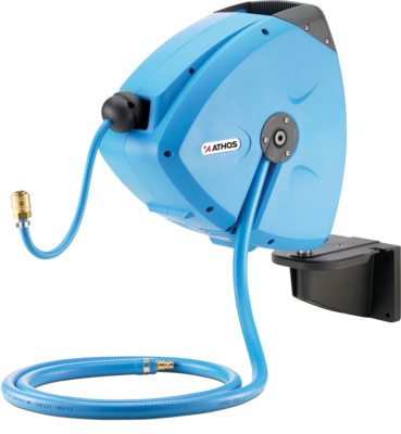 Compressed-air hose rewinder