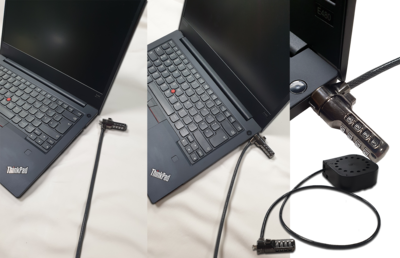 Using the K30 LOCK on a laptop